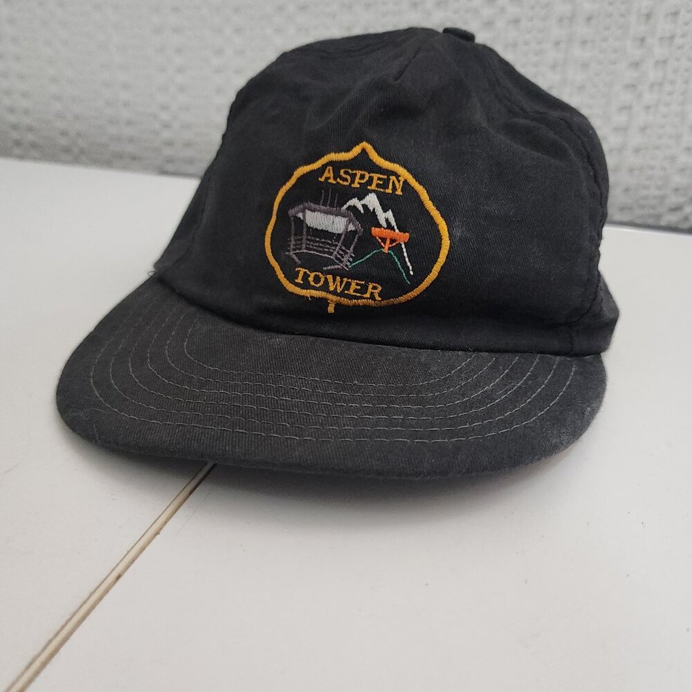 Vintage Aspen Tower Embroidered Hat Made in the USA